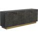 Hive 82 X 18.5 inch Black / Brass Sideboard, Large